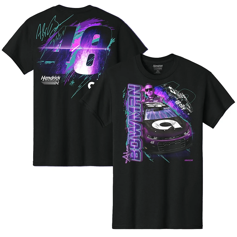 Men's Hendrick Motorsports Team Collection Black Alex Bowman Ally Car T-Shirt