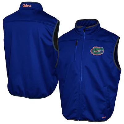 Men's Franchise Club Royal Florida Gators Softshell Full-Zip Vest