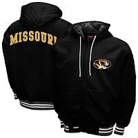 Men's Franchise Club Black Missouri Tigers Grind Full-Zip Hoodie Jacket