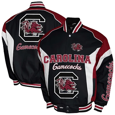 Men's Franchise Club Garnet South Carolina Gamecocks Driven Full-Zip Twill Jacket