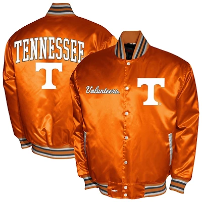 Men's Franchise Club Tennessee Orange Volunteers Satin Full-Snap Jacket