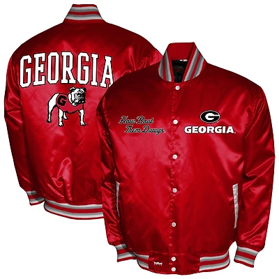 Men's Franchise Club Georgia Bulldogs Satin Full-Snap Jacket