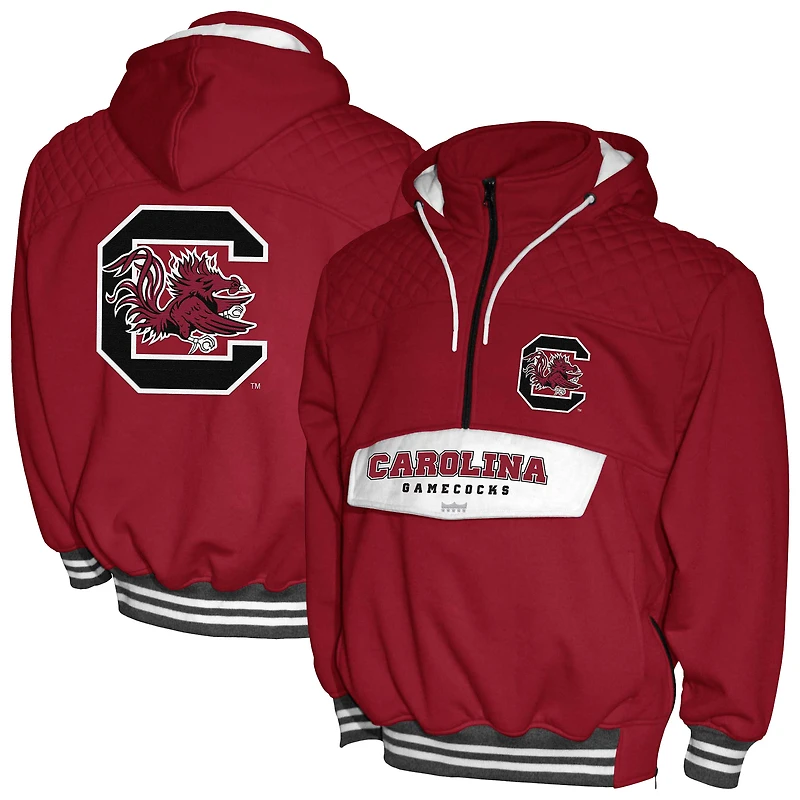 Men's Franchise Club Garnet South Carolina Gamecocks Half-Zip Hoodie Anorak