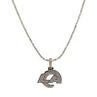 The GLD Shop Los Angeles Rams 18K Yellow Gold Logo Pendant & 20" Tennis Chain