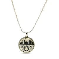 The GLD Shop Boston Celtics 18K Yellow Gold Logo Pendant & 20" Tennis Chain