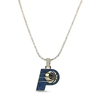 GLD Indiana Pacers 18K Yellow Gold Logo Pendant & 20" Tennis Chain