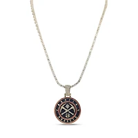 The GLD Shop Denver Nuggets 18K Yellow Gold Logo Pendant & 20" Tennis Chain
