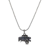 GLD Orlando Magic 14K White Gold Logo Pendant & 20" Tennis Chain