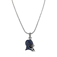 The GLD Shop Duke Blue Devils 14K White Gold Logo Pendant & 20" Tennis Chain