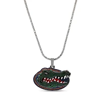 The GLD Shop Florida Gators 18K Yellow Gold Logo Pendant & 20" Tennis Chain