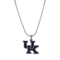 The GLD Shop Kentucky Wildcats 14K White Gold Logo Pendant & 20" Tennis Chain