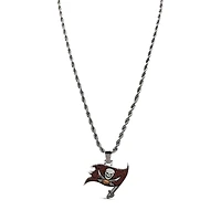 The GLD Shop Tampa Bay Buccaneers 14K White Gold Logo Pendant & 20" Rope Chain