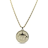 The GLD Shop Dallas Cowboys 18K Yellow Gold Logo Pendant & 20" Rope Chain