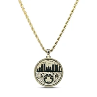 The GLD Shop Boston Celtics 18K Yellow Gold Logo Pendant & 20" Rope Chain