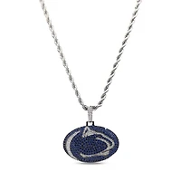 The GLD Shop Penn State Nittany Lions 14K White Gold Logo Pendant & 20" Rope Chain