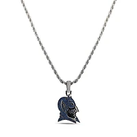 The GLD Shop Duke Blue Devils 14K White Gold Logo Pendant & 20" Rope Chain