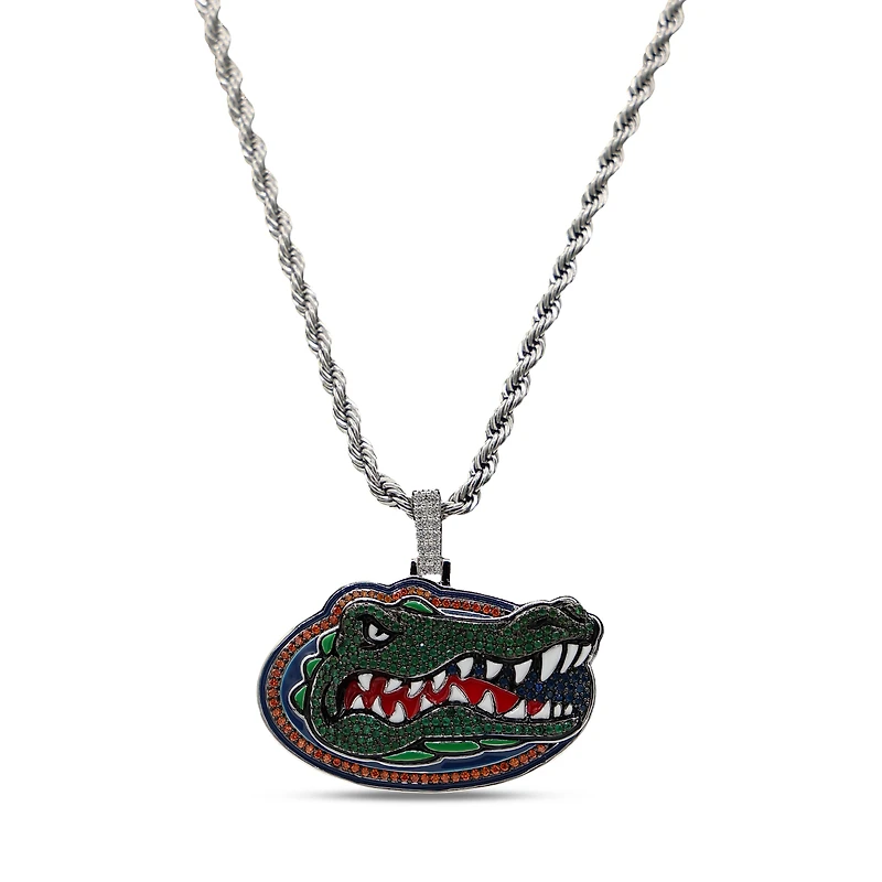 GLD Florida Gators 18K Yellow Gold Logo Pendant & 20" Rope Chain