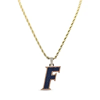 The GLD Shop Florida Gators 18K Yellow Gold Logo Pendant & 20" Rope Chain