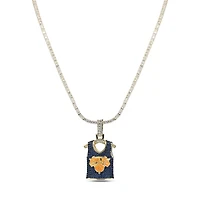 The GLD Shop New York Knicks 18K Yellow Gold Jersey Logo Pendant & 20" Tennis Chain