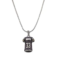 The GLD Shop Minnesota Vikings 14K White Gold Jersey Logo Pendant & 20" Tennis Chain