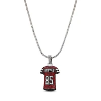 The GLD Shop San Francisco 49ers 14K White Gold Jersey Logo Pendant & 20" Tennis Chain