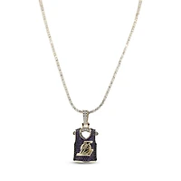 The GLD Shop Los Angeles Lakers 18K Yellow Gold Jersey Logo Pendant & 20" Tennis Chain