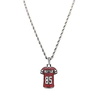 The GLD Shop San Francisco 49ers 14K White Gold Jersey Logo Pendant & 20" Rope Chain