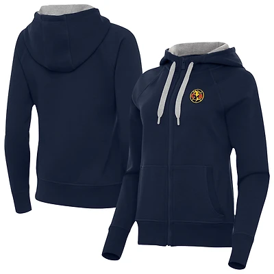 Women's Antigua Navy Club America Takeover Full-Zip Hoodie
