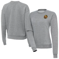 Women's Antigua Heather Gray Club America Takeover Pullover Sweatshirt