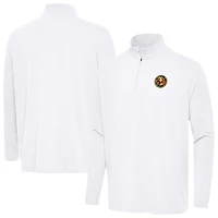 Men's Antigua White Club America Master Quarter-Zip Pullover