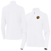 Women's Antigua White Club America Master Quarter-Zip Pullover