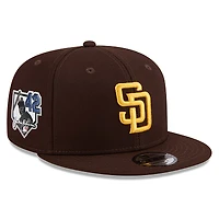Men's New Era Brown San Diego Padres 2026 Jackie Robinson Day 9FIFTY Snapback Hat