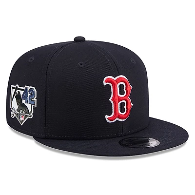 Men's New Era Navy Boston Red Sox 2026 Jackie Robinson Day 9FIFTY Snapback Hat