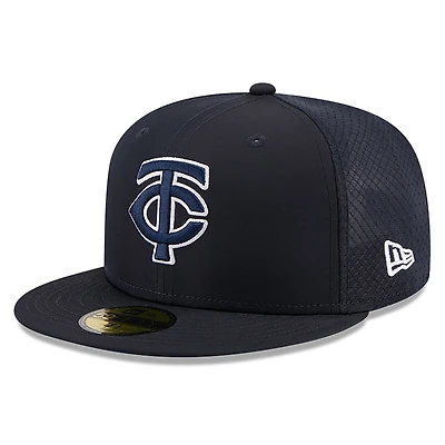 Men's New Era Navy Minnesota Twins 2026 Batting Practice 59FIFTY Fitted Hat