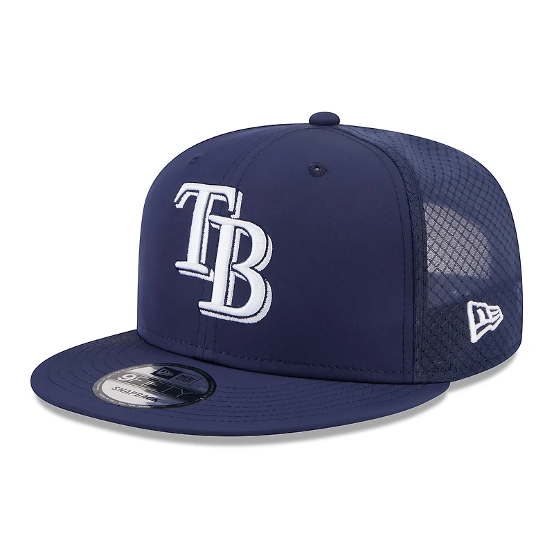 Men's New Era Navy Tampa Bay Rays 2026 Batting Practice 9FIFTY Snapback Hat