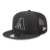 Men's New Era Black Arizona Diamondbacks 2026 Batting Practice 9FIFTY Snapback Hat