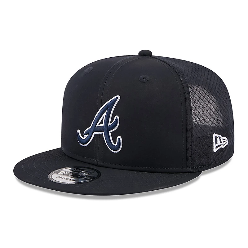 Men's New Era Navy Atlanta Braves 2026 Batting Practice 9FIFTY Snapback Hat