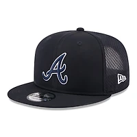 Men's New Era Navy Atlanta Braves 2026 Batting Practice 9FIFTY Snapback Hat