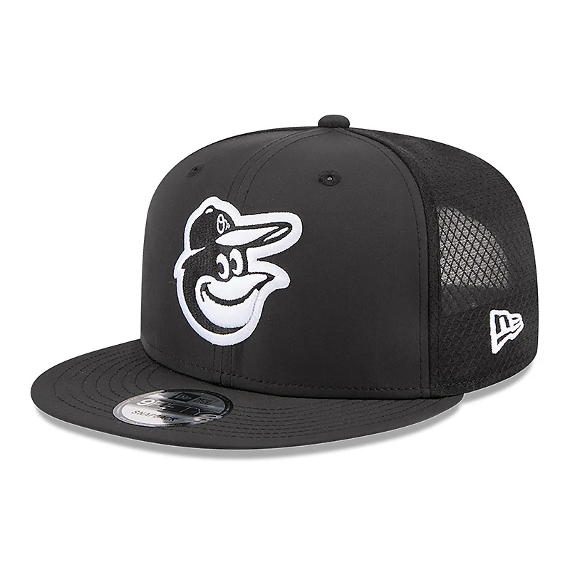 Men's New Era Black Baltimore Orioles 2026 Batting Practice 9FIFTY Snapback Hat