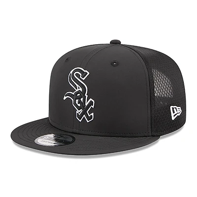 Men's New Era Black Chicago White Sox 2026 Batting Practice 9FIFTY Snapback Hat