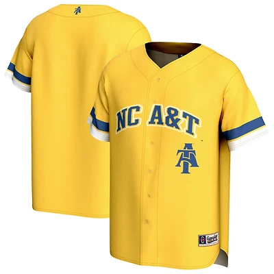 Unisex GameDay Greats Gold North Carolina A&T Aggies Lightweight Baseball Fashion Jersey