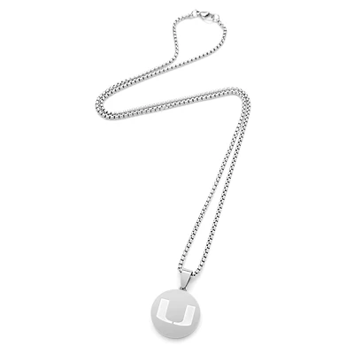 FanDrip Miami Hurricanes 24" Stainless Steel Pendant Necklace
