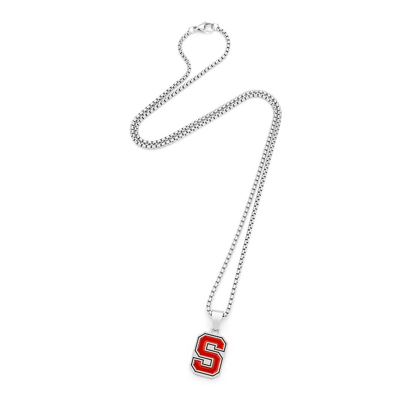 FanDrip Syracuse Orange 24" Stainless Steel Pendant Necklace