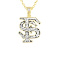 FanDrip Florida State Seminoles Diamond Pendant Necklace with 18" Chain