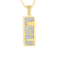 FanDrip LSU Tigers Diamond Pendant Necklace with 18" Chain