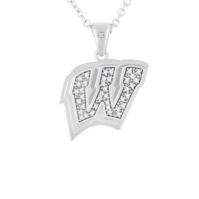 FanDrip Wisconsin Badgers Pendant Necklace with 18" Chain