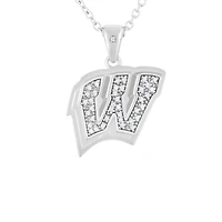 FanDrip Wisconsin Badgers Pendant Necklace with 18" Chain