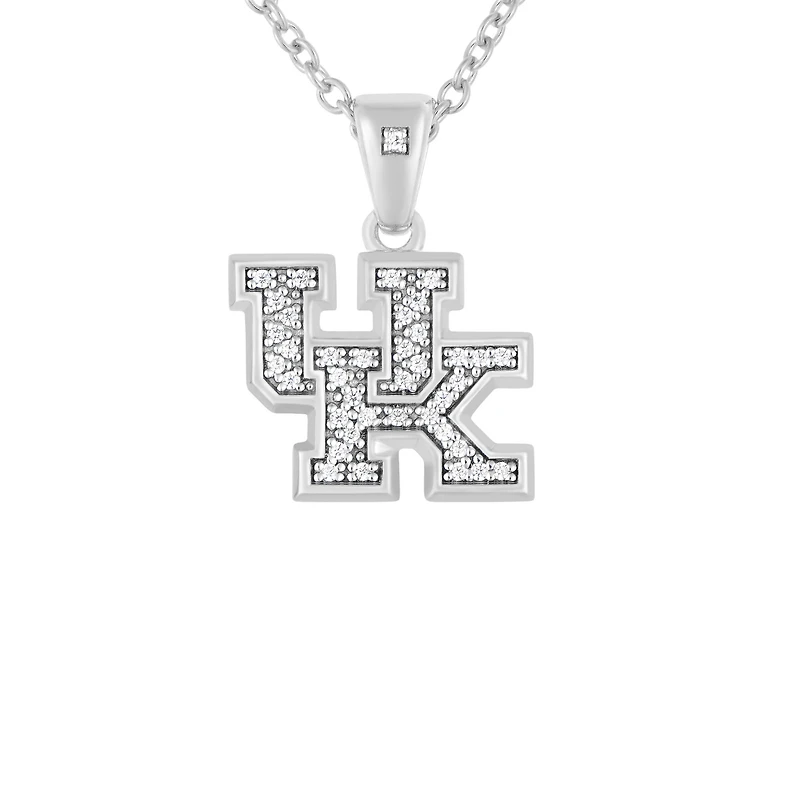 FanDrip Kentucky Wildcats Diamond Pendant Necklace with 18" Chain
