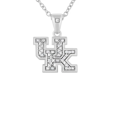 FanDrip Kentucky Wildcats Diamond Pendant Necklace with 18" Chain