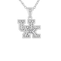 FanDrip Kentucky Wildcats Diamond Pendant Necklace with 18" Chain